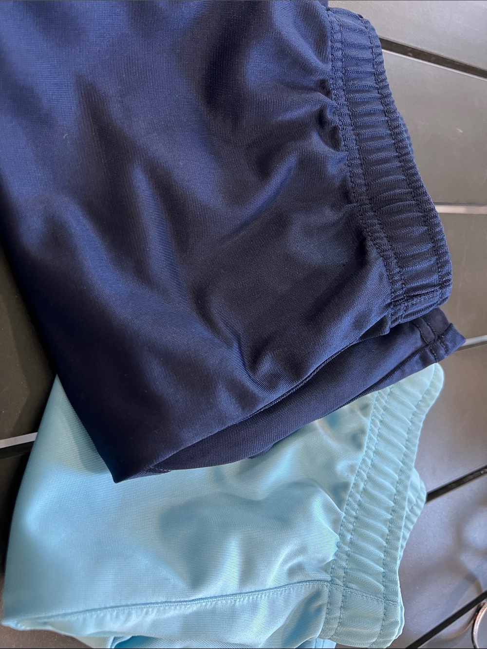 Kids Navy and baby blue Athletic Shorts set